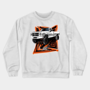 dodge first gen truck white Crewneck Sweatshirt